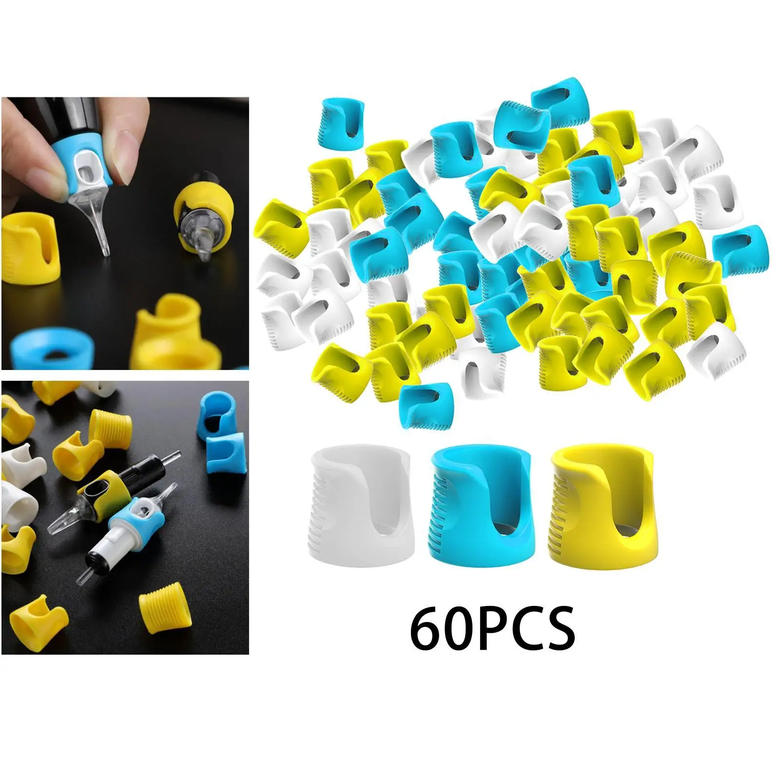 60 упаковок противоскользящие кроватки для пальцев силиконовые эластичные чехлы