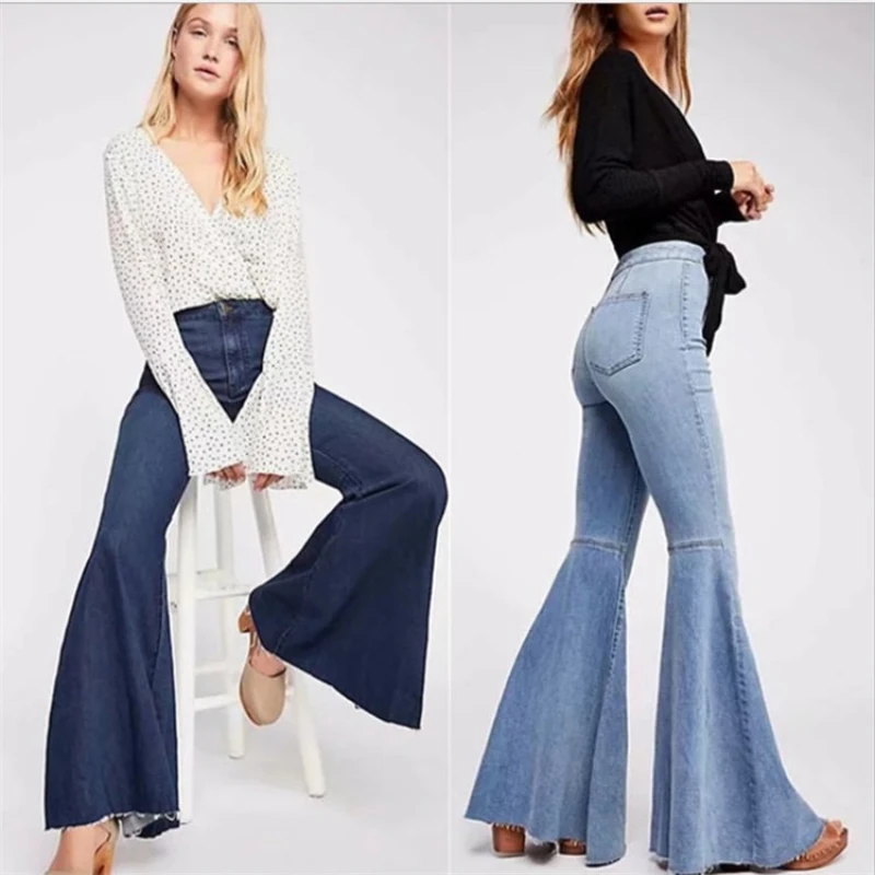 

Vintage Flare Jeans Pants Women’s Denim Y2k Jeans Women High Waist Fashion Stretch Tall and Thin Trousers Streetwear Retro Jeans