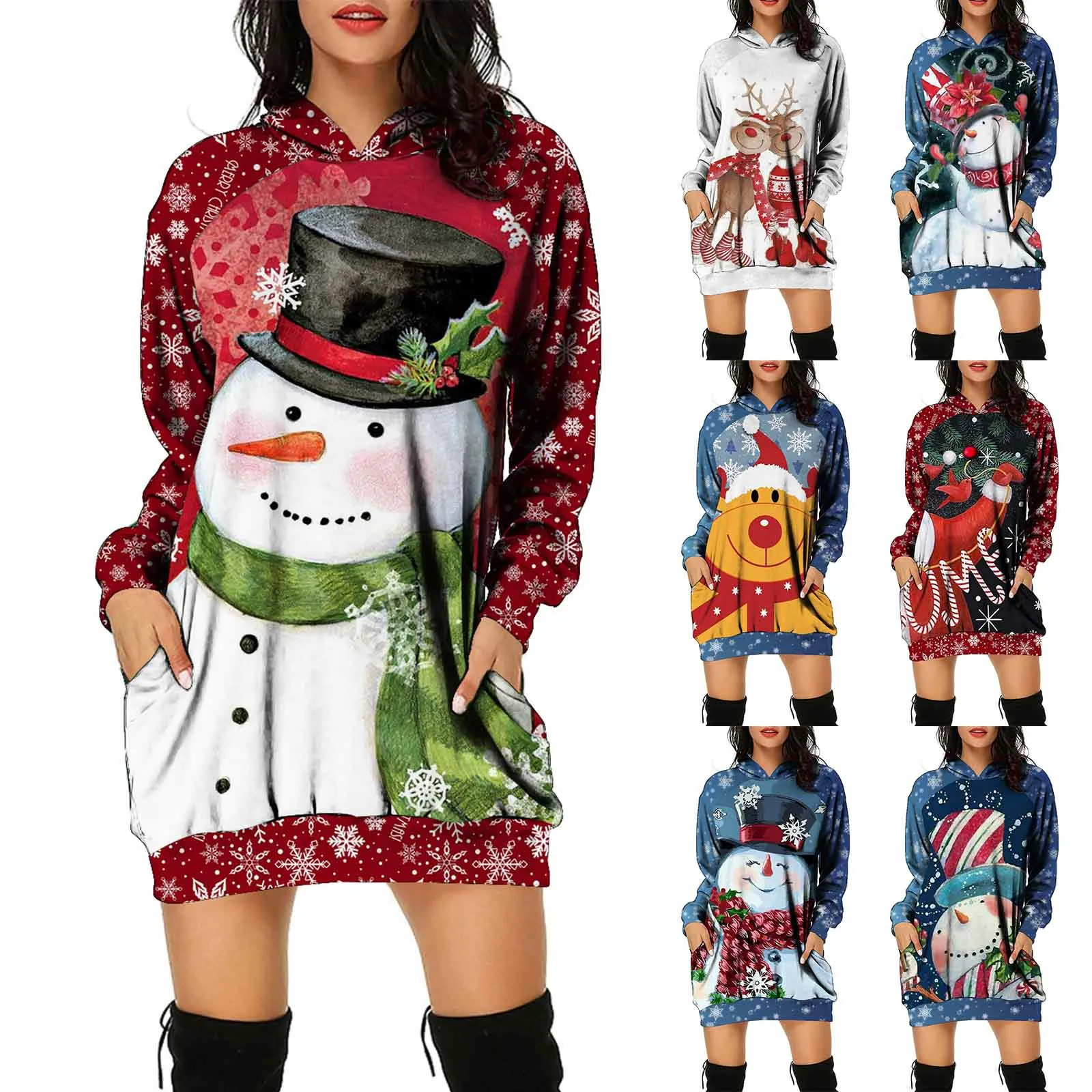 

Модные толстовки, свитшоты, Женская толстовка с длинным рукавом и рождественским принтом, худи, толстовки, Женский легкий Женский свитшот