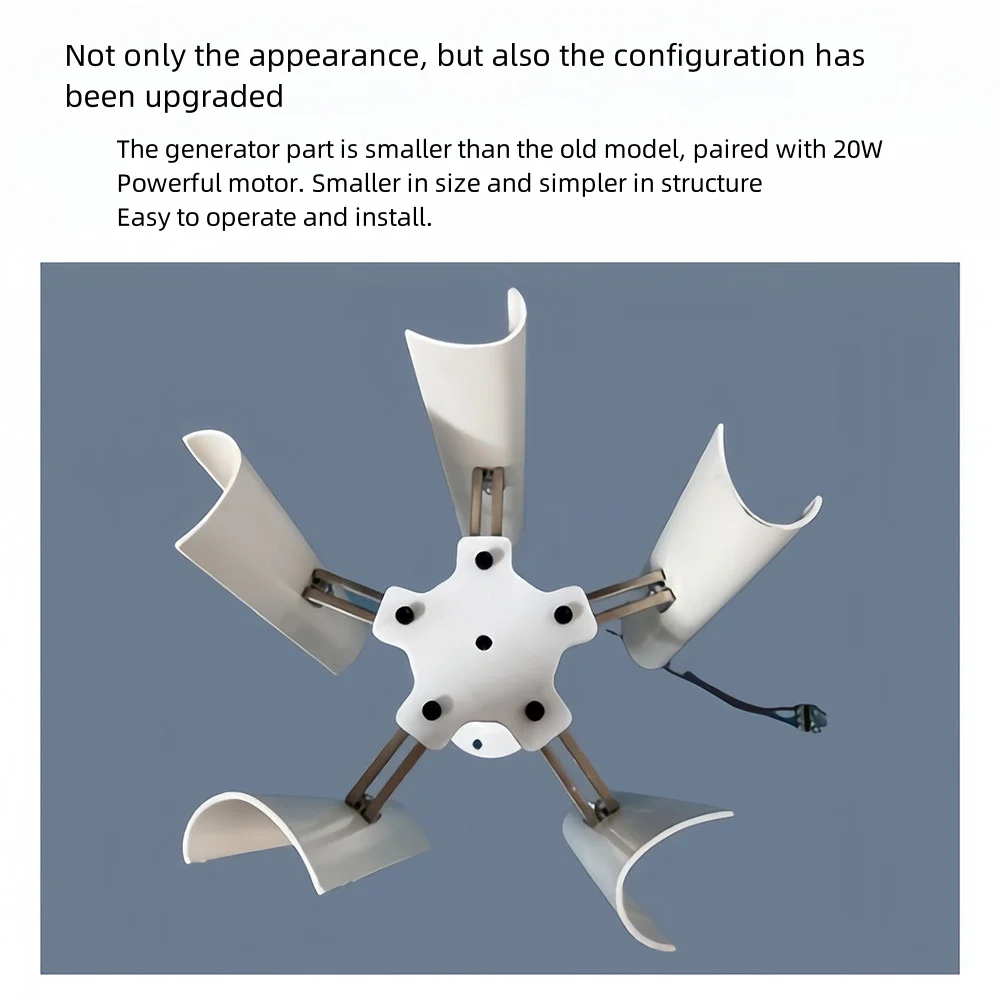 Вертикальный ветрогенератор сделай сам с пятью лезвиями модель Трехфазный