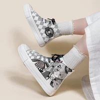 anime print woman vulcanize shoes fashion japanese style lolita canvas shoes 2022 students daily wear cartoon zapatillas mujer
