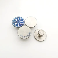 solid titanium buttons with nail rivet stud hypoallergenic non rusting non fading mens and womens clothes jeans fastener
