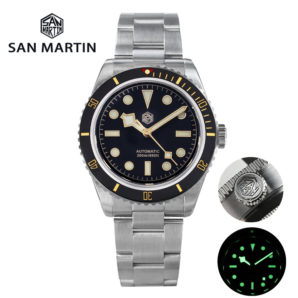 

San Martin BB58 6200 Limited Edition Watch for Men NH35 Automatic Mechanical Wristwatches 20Bar Dive Luxury Sapphire Luminous