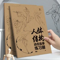 anime characters tracing sketch hand painted tutorial books human body structure dynamic copy practice line draft practice books
