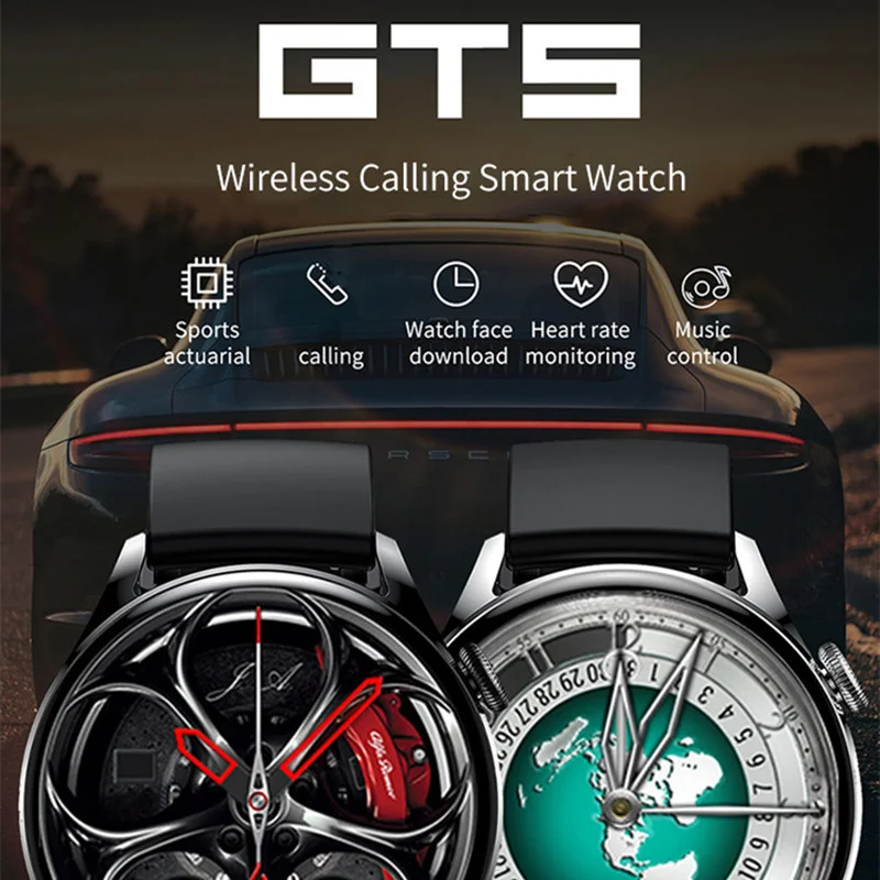 

Смарт-часы GT5 с поддержкой Bluetooth и функцией беспроводной зарядки