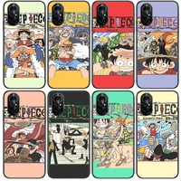 one piece comic poster clear phone case for huawei honor 20 10 9 8a 7 5t x pro lite 5g black etui coque hoesjes comic fash des
