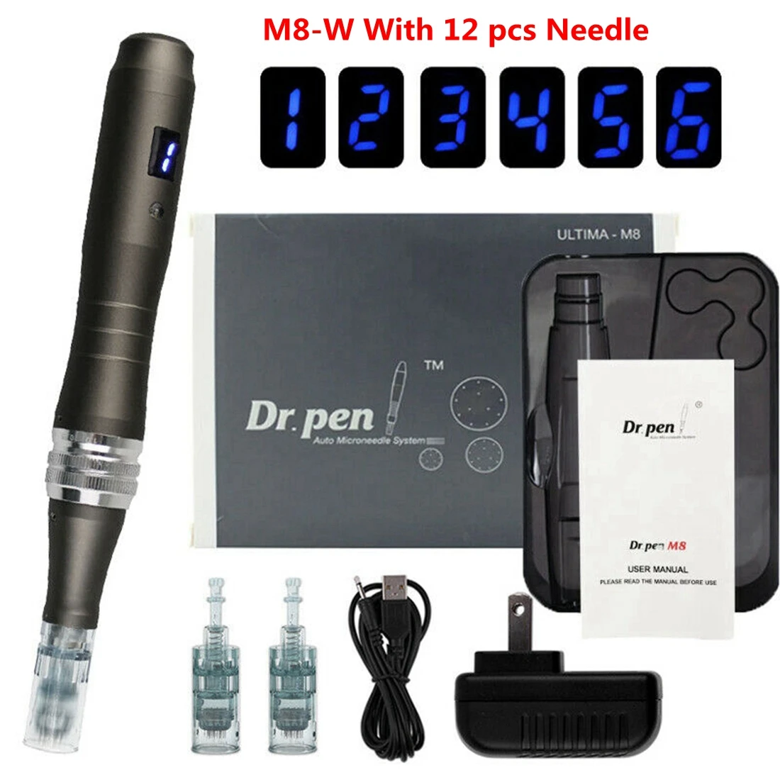 

Беспроводные картриджи Dr.pen Ultima M8 с 12 микроиглами для ухода за кожей