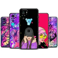 phone case for redmi note 10 11 11s 11e 7 8 8t 9 9s 9t pro plus 4g 5g soft silicone case cover brightly colored overlay