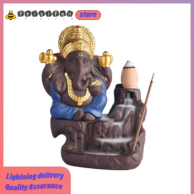 

Creative Fashion Incense Burner Backflow Neoclassical Ceramics Craft Ornament Modern Design Home Room Decoration Accessories