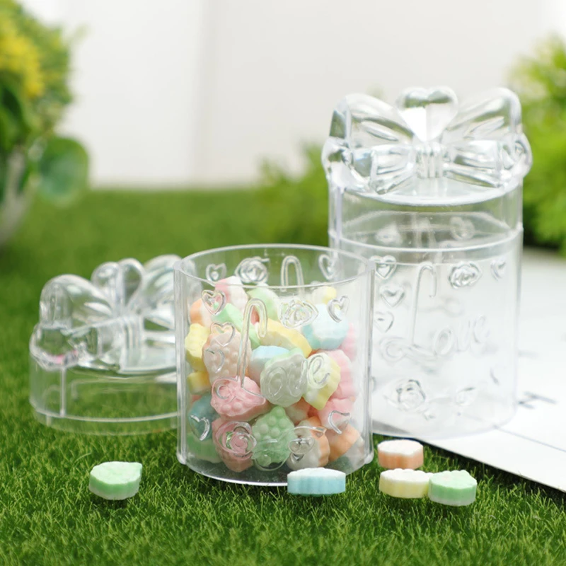 

Transparent square plastic packaging jewelry candy storage box food grade