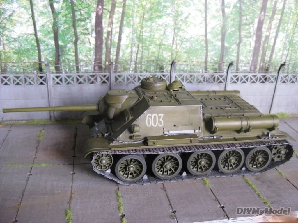 DIYMyModeI советский su-85m танков DIY ручной работы Бумага модель комплект игрушки