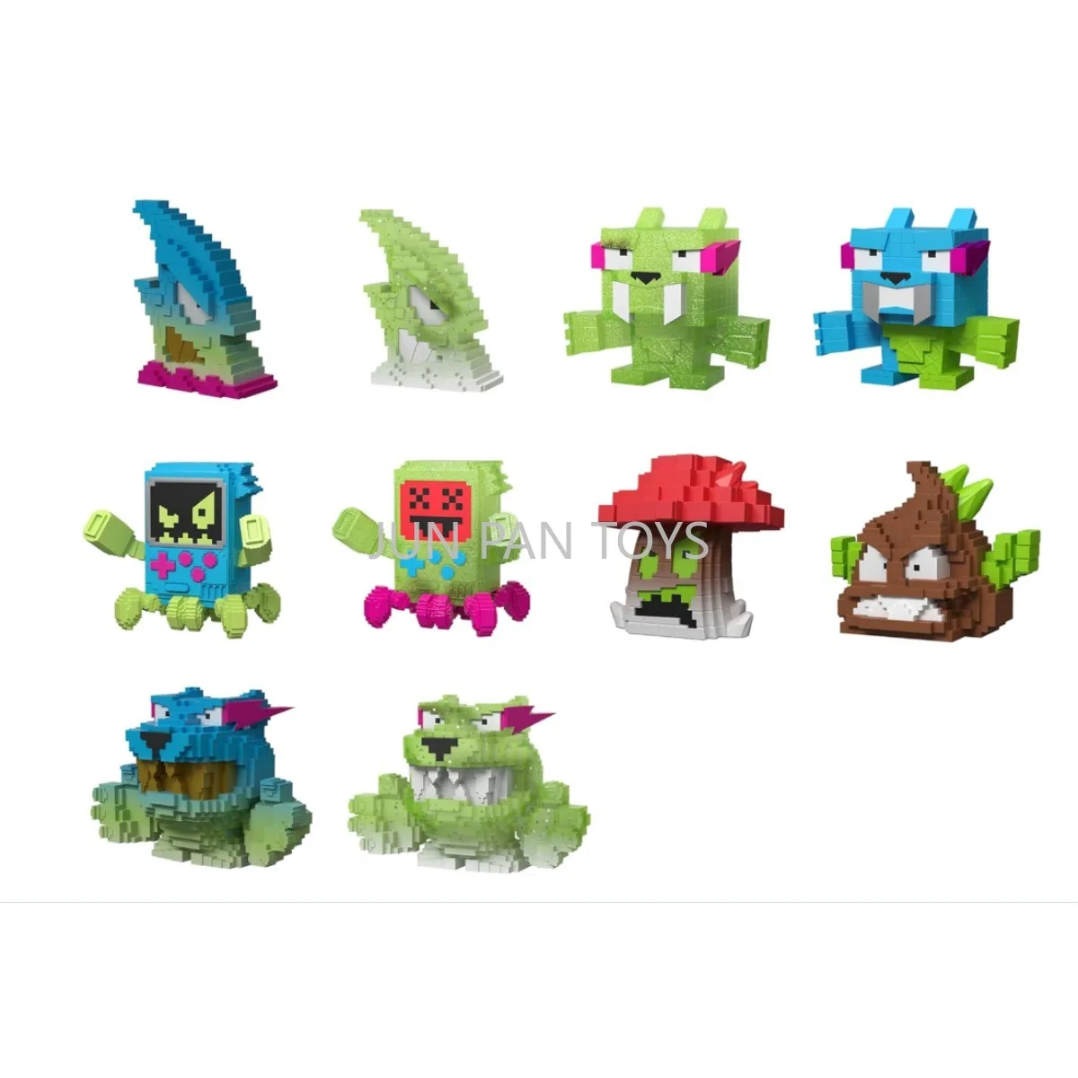 Фото Оригинальный набор MrBeast Lab Swarms Hyper Fusion Series 3: 3 тюбика с 1-дюймовыми фигурками Micro Beasts, коллекционные игрушки для детей, подарок. №5