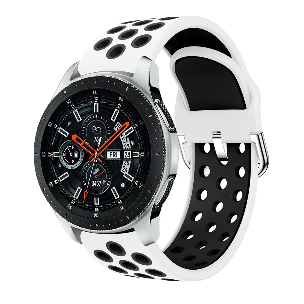 

Silicone 22MM Wristbands For Samsung Galaxy Watch 46mm Gear S3 Classic/Frontier Galaxy Watch 3 45mm Bracelet For Huawei GT Strap