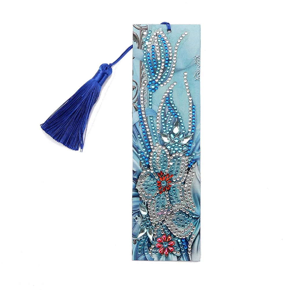 

5D Diamond Painting Bookmark Embroidery Art DIY Tassel Craft Book Mark Decor