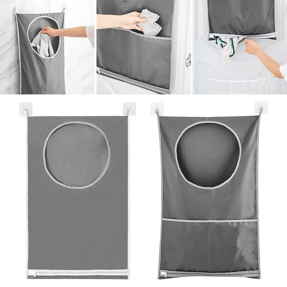 

Органайзер для грязной одежды, большая подвесная корзина для белья, многокарманная сумка для хранения одежды и игрушек, настенная подвесна...