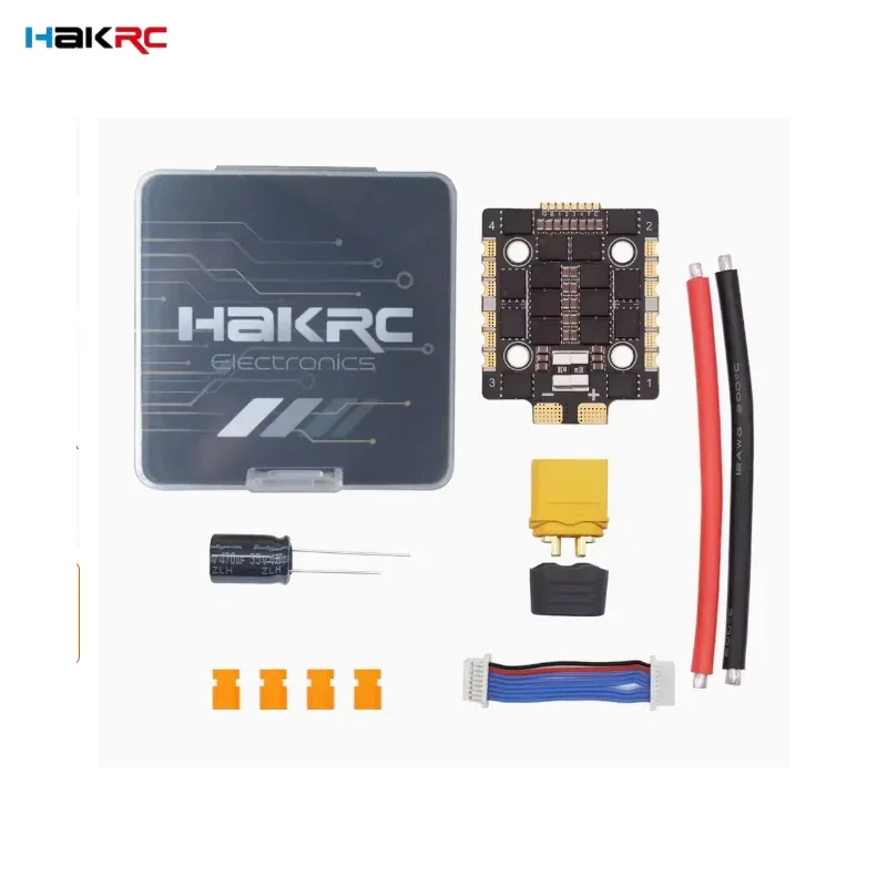 HAKRC BLHeli 32BIT 60A/65A 4-в-1 бесщеточный ESC 2-8S LIPO DShot 150/300/600 20x20 мм для FPV гоночного дрона
