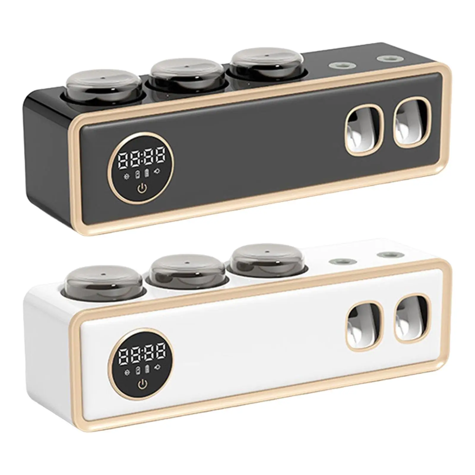 

Electric Toothbrush Holder Wall Mounted with Toothpaste Dispenser for Cups Home