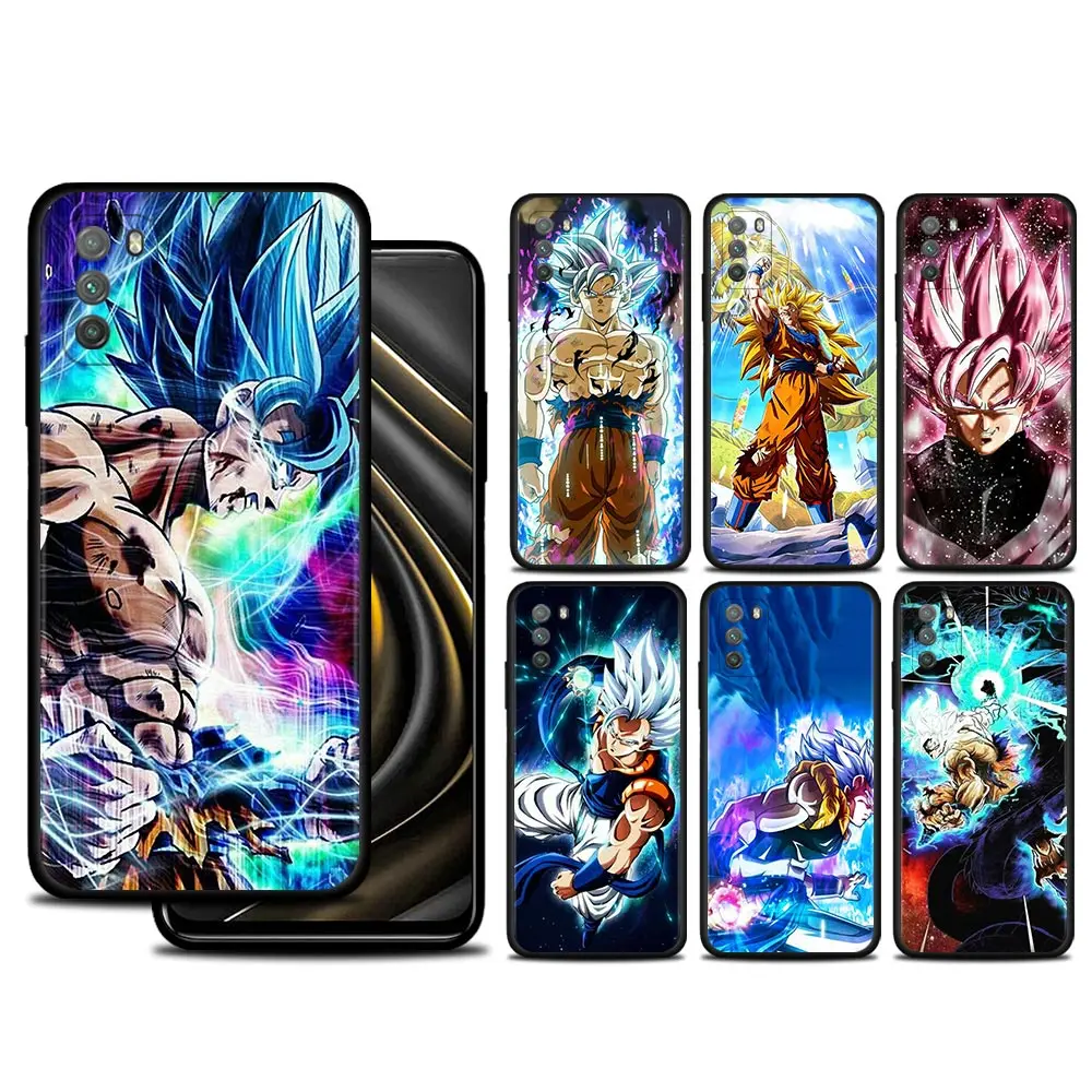

Dragon Ball Z DBZ Goku Phone Case For Xiaomi Poco X3 NFC M3 M4 Pro F3 F1 Mi 12 11T 10T Lite 9T Note 10Lite 5G Silicone Cover
