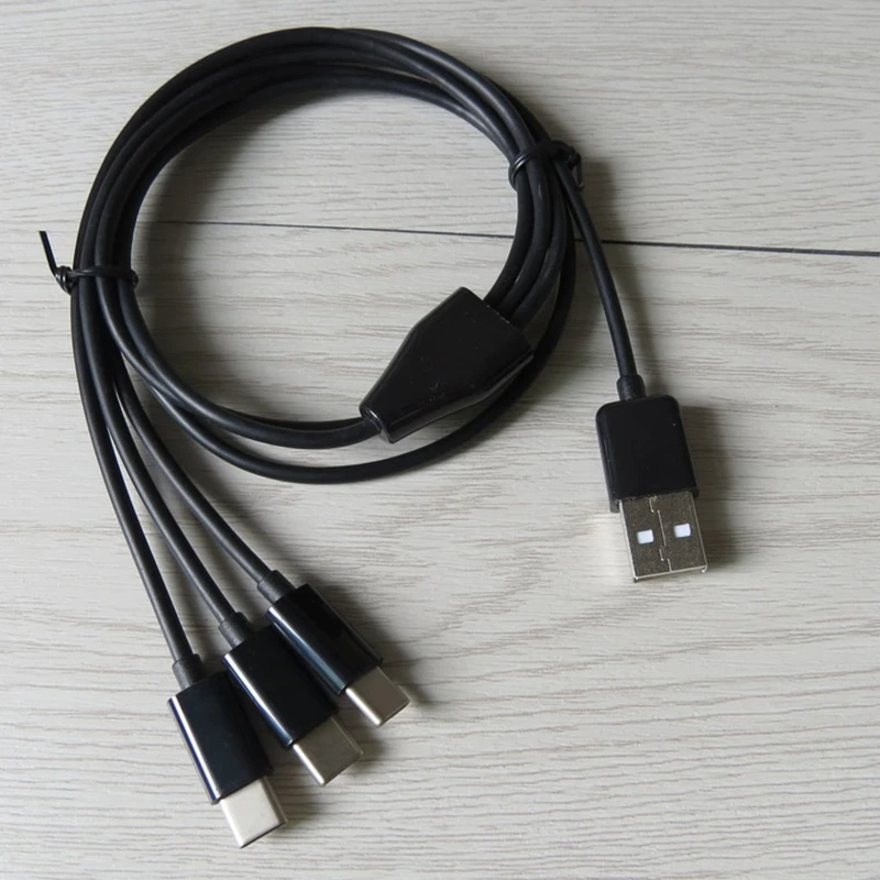 Мульти 3 в 1 USB C длинный зарядный кабель шнур несколько портов Тип разъем для