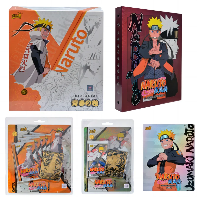 

Naruto Youth Scroll Gift Box Children's Festival BCR Card Medal Naruto Card Album Book Anime Sasuke Ninja naruto booster boxes
