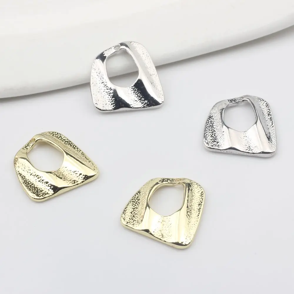 

10pcs/lot Zinc Alloy Irregular Hollow Geometry Pendant Charms For DIY Fashion Drop Earrings Jewelry Making Accessories