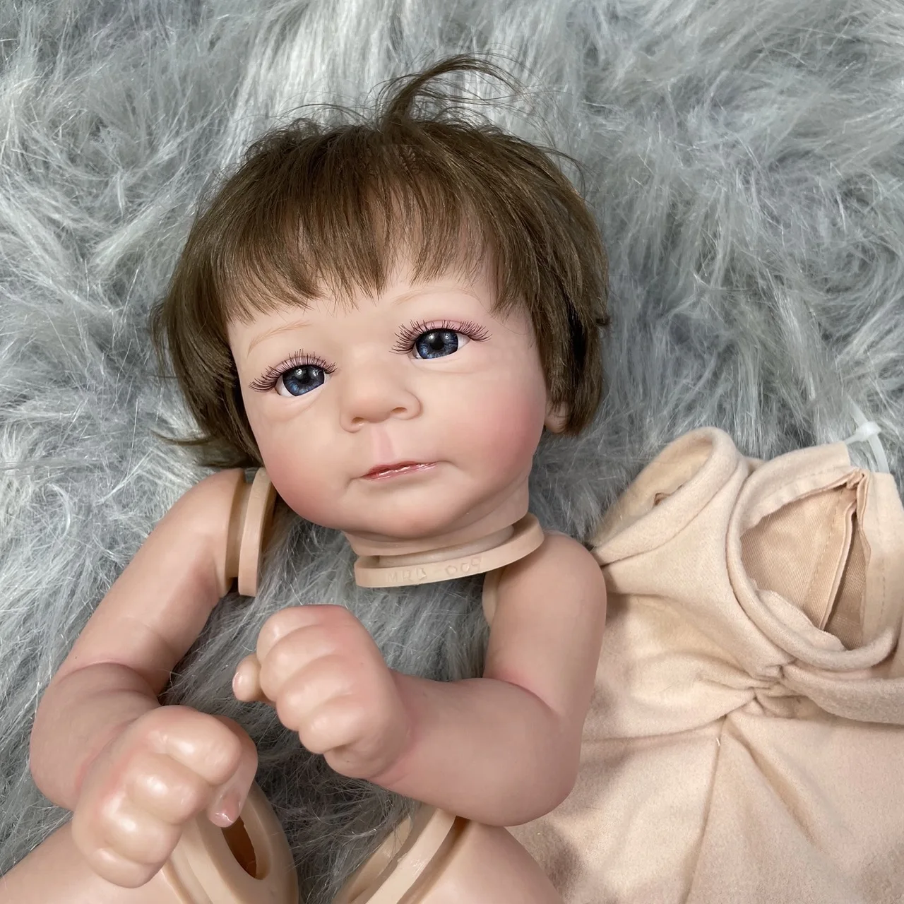 19-дюймовая Кукла Реборн Felicia Реалистичная Виниловая С Волосами И Ресницами Для