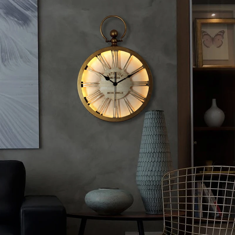 

Kitchen Silent 3d Wall Clock Home Design Electronic Luminous Wall Clock Home Decor Luxury Metal Orologio Da Parete Room Decor