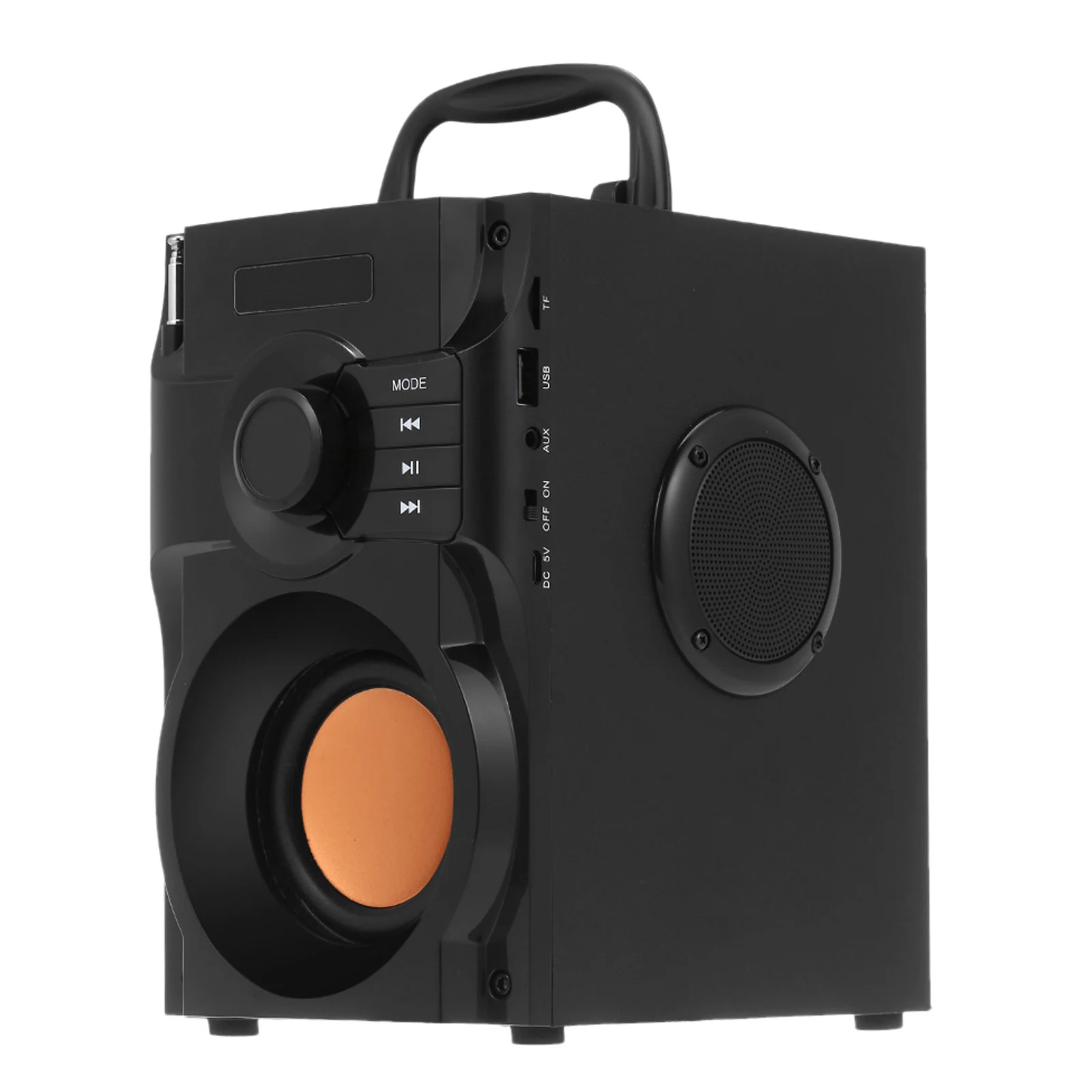 

Big Power Wireless Bluetooth Speaker Stereo Subwoofer Heavy Bass Music Player AUX IN LCD Display FM Radio TF Card Slot