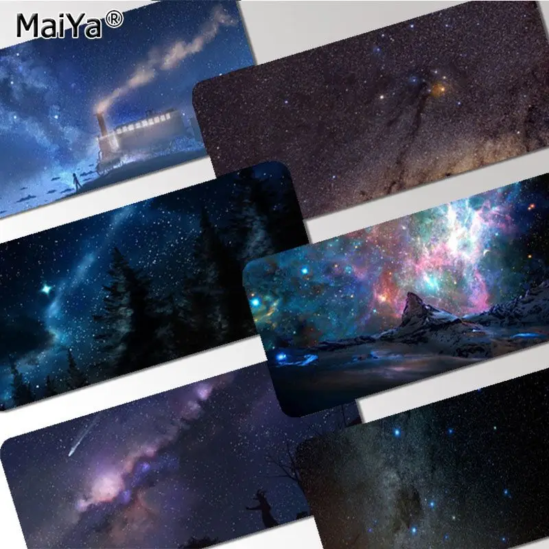

Большой игровой коврик для мыши с мультяшным аниме «звездное небо» INS Tide, коврики для клавиатуры и мыши, Настольный коврик, аксессуары для сп...