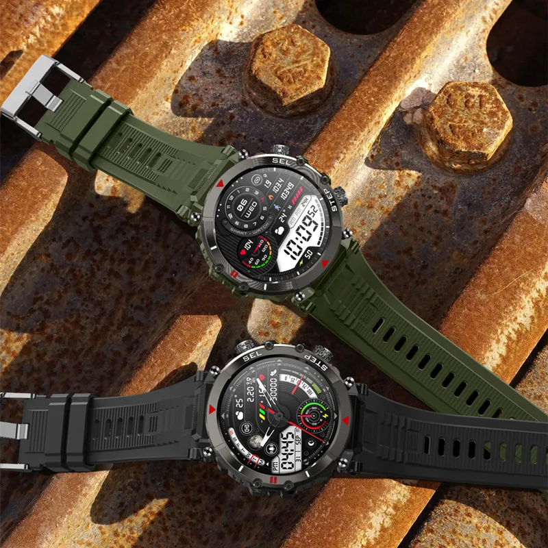 CF11 Smart Watch Outdoor Sports 100+Sports Mode 360 MAH Battery 1.39 Inch Screen IP67 Waterproof Bluetooth Call Massive Dial