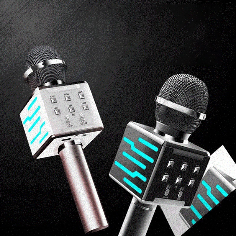 

New Mobile Phone National K Song Treasure Microphone Wireless Bluetooth Audio One with Light Home Ktv Microphone