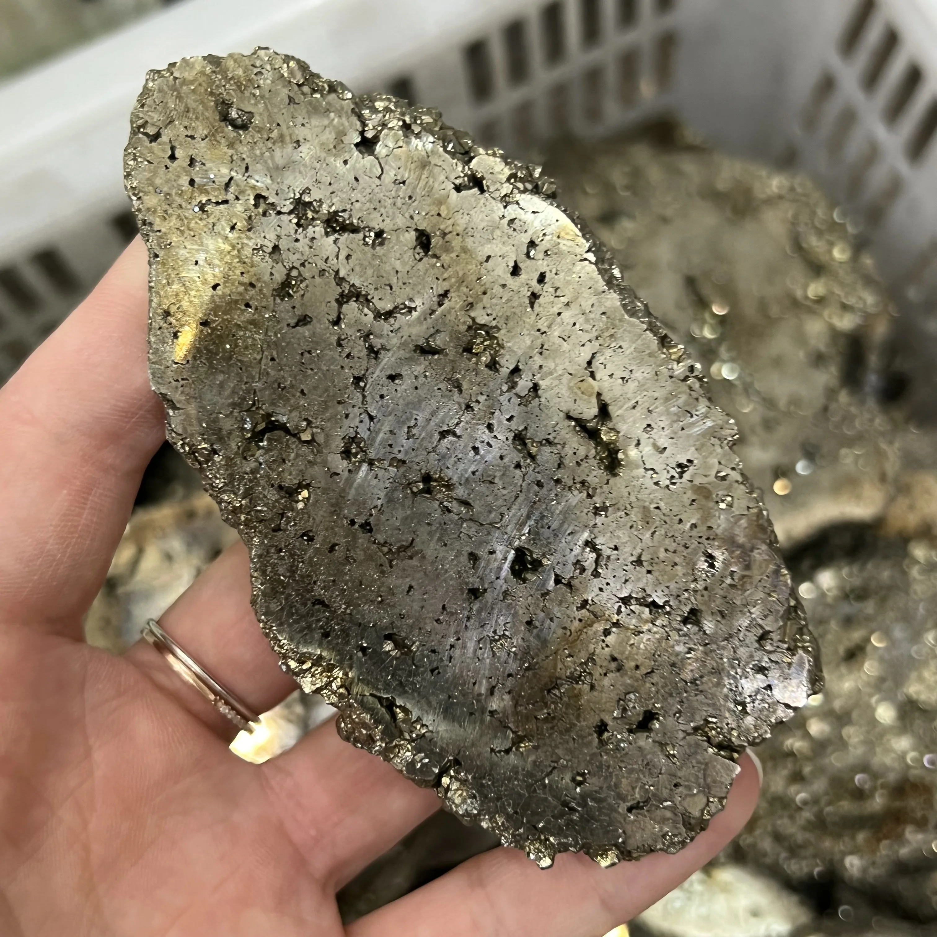

Natural Chalcopyrite Free Shape Mineral Collection Power Stone Home Decor