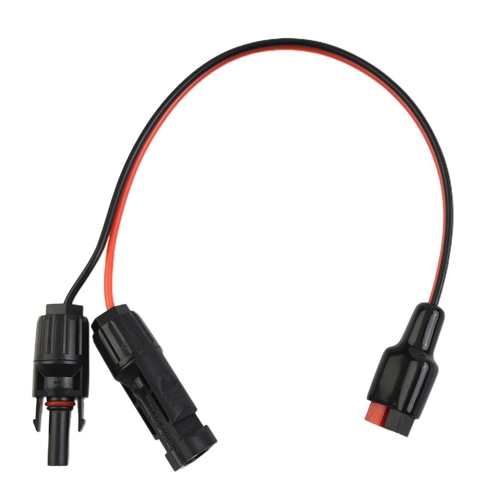 

Solar Panel Cable Red Black Sheath 30A For Anderson Plug to Solar Panel Connector 35cm with Tinned Copper Wire
