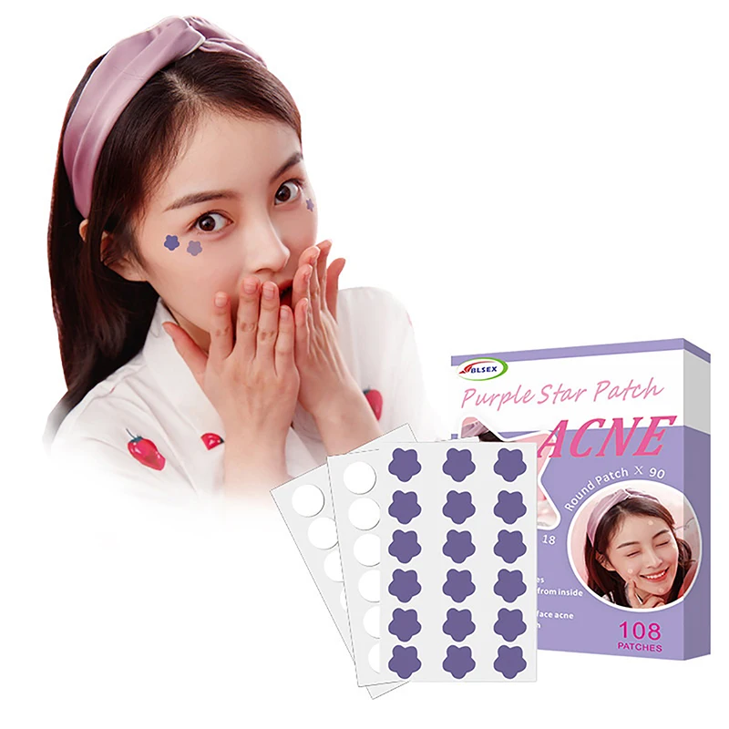 

Cute Invisible Transparent Acne Removal Pimple Patch Beauty Acne Tools Pimple Acne Concealer Face Spot Scar Care 108 Stickers