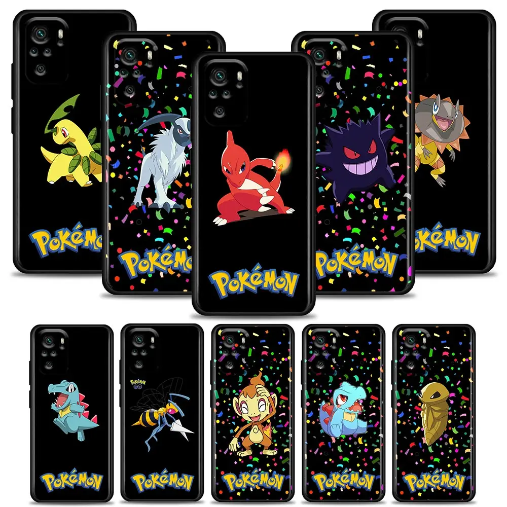 

Phone Case for Redmi K40 K40S K50 6 6A 7 7A 8 8A 9 9A 9C 9T 10 10C Pro Plus Gaming Silicone Case Pocket Monster Pikachu series