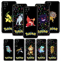phone case for redmi k40 k40s k50 6 6a 7 7a 8 8a 9 9a 9c 9t 10 10c pro plus gaming silicone case pocket monster pikachu series