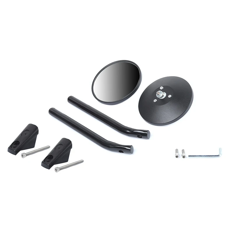 

Автомобильное зеркало заднего вида с ручкой стойки для Jeep Wrangler JL Gladiator JT 2018-2022, черные аксессуары