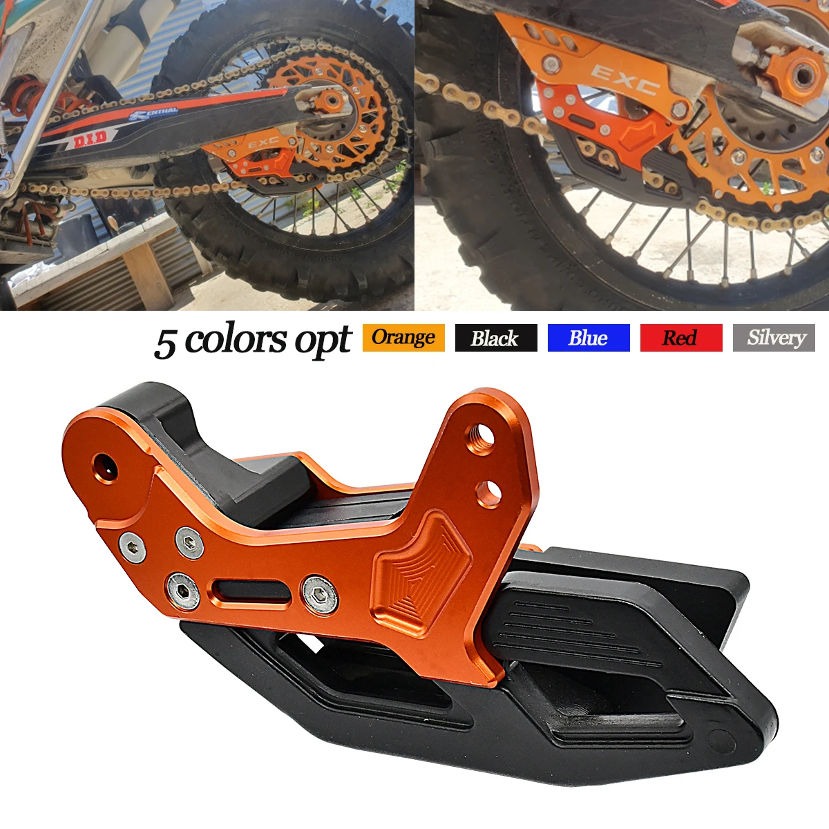 Защита направляющей цепи с ЧПУ для Husqvarna TC TE TX FC FE FX FS Для GasGas EX EC MC EXF ECF MCF KTM EXC EXCF XC XCW