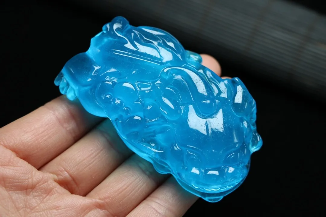 

Отправить сертификат натуральный Ледяной Синий нефрит Pixiu Подвеска веревочная цепочка ожерелье богатство Храбрые войска фэншуй подвески для мужчин женщин амулет