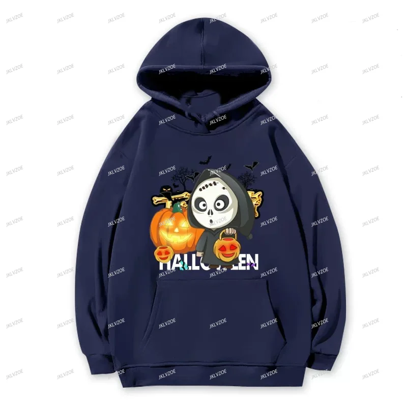 Повседневная Толстовка для подростков унисекс из натурального хлопка на осень