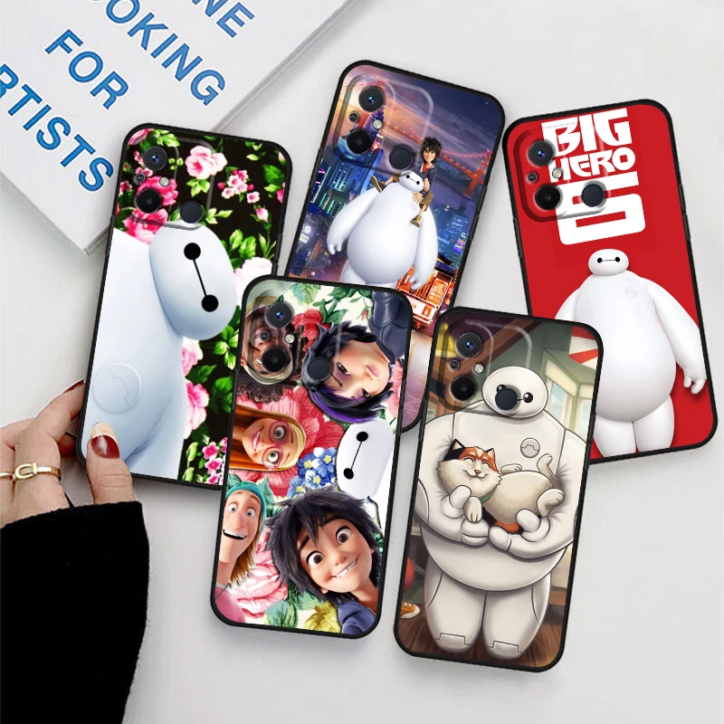 

Big Hero 6 Disney For Xiaomi Redmi 12C 11 A1 Plus 10 10X 9T 9C 9C 8 7 6 4G 5G Silicone TPU Soft Black Phone Case Coque Capa