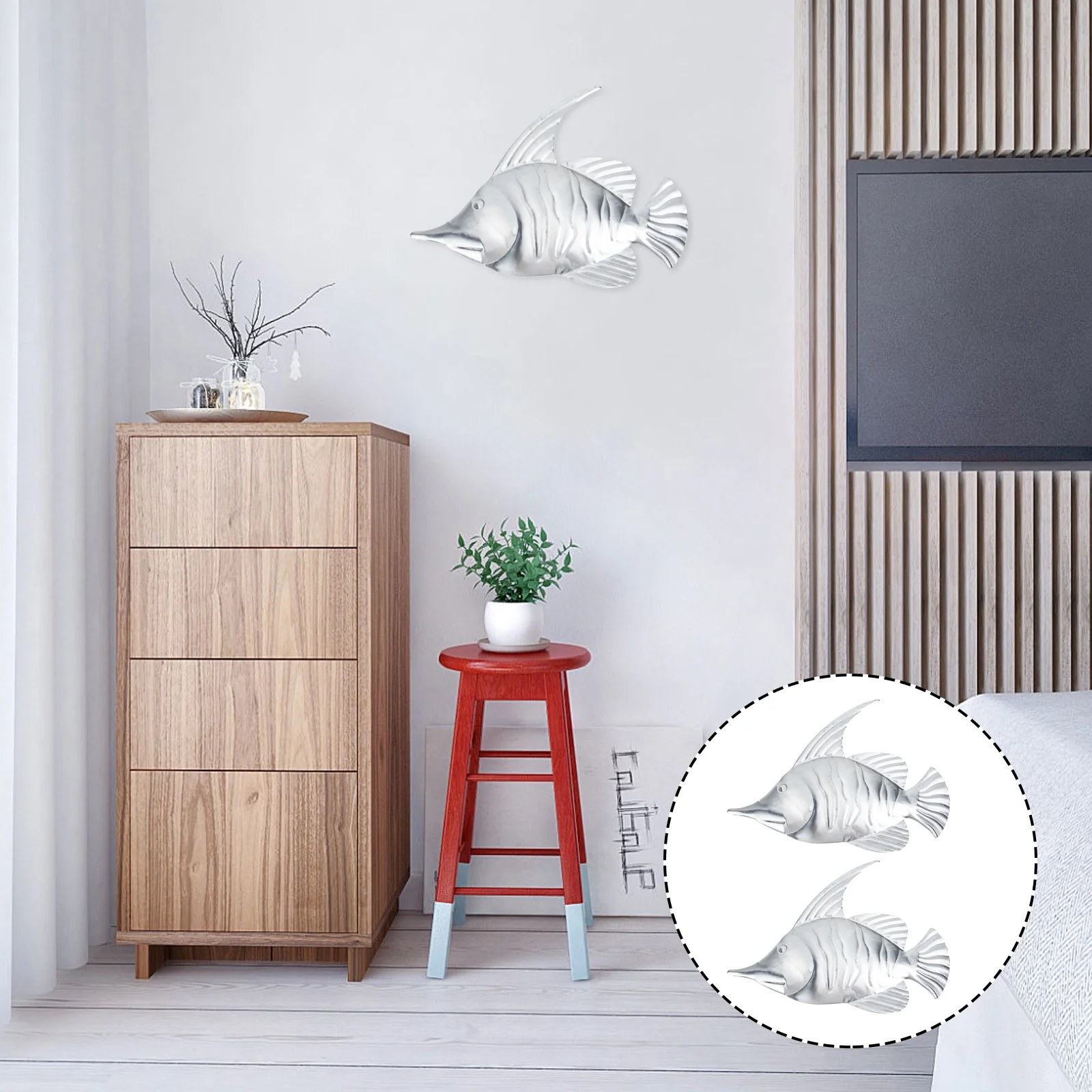 

Wallart Metal Sculpture Decoration Decor Iron Sea Animal Wrought Hanging Nautical Ocean Beach Decorations Tropical Coastal