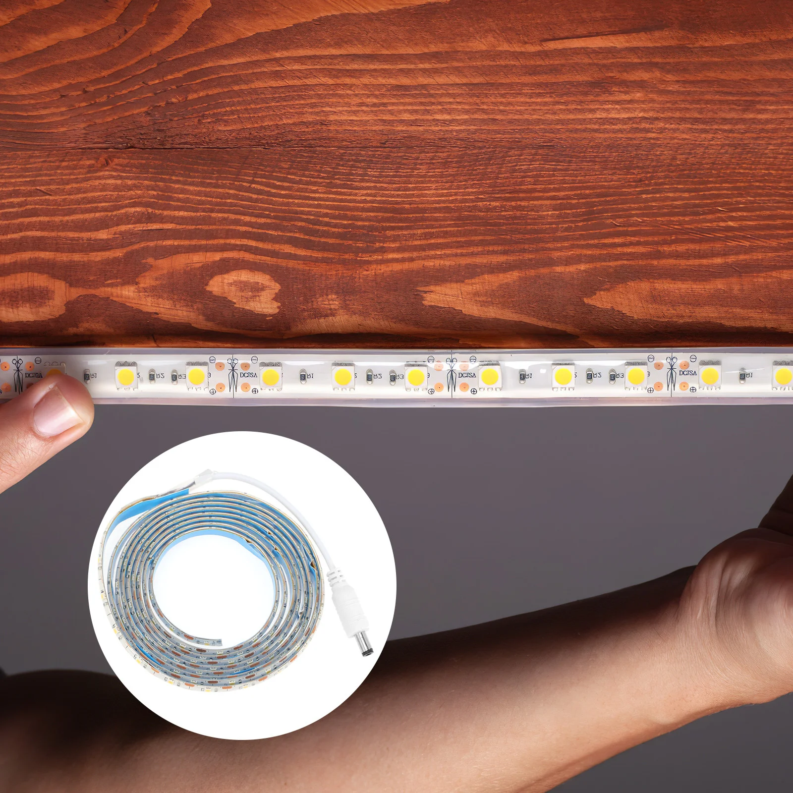 

Desk Lamp LED Light Strip Under Bed Lights Motion Sensor Activated Lighting Plastic