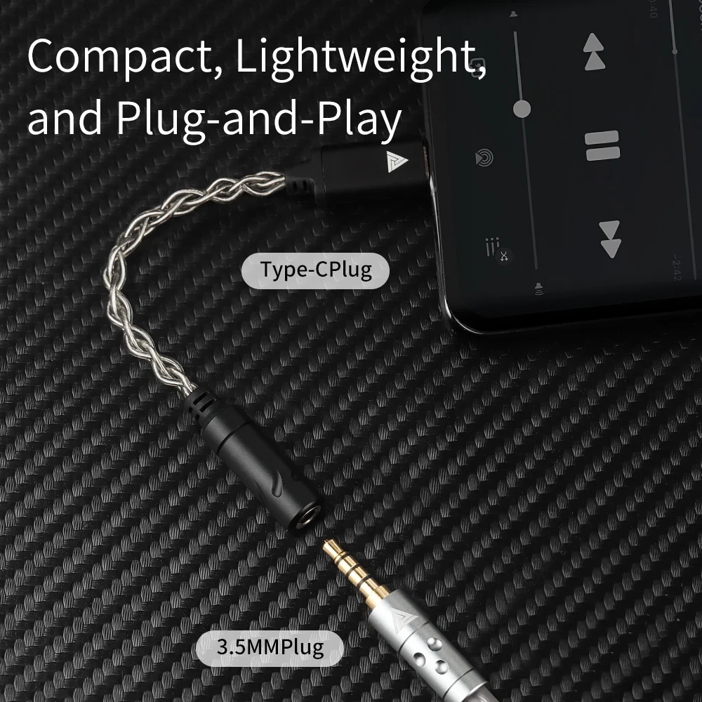 Фото QKZ TC MAX Pro USB Type-C to 3.5mm Audio interface Decoder Adapter Headphone Amplifier CX31993/KT02F20 for iPhone Samsung HUAWEI №5