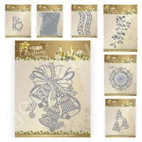 arrival golden christmas metal cutting dies scrapbook diary decoration stencil embossing template diy greeting card handmade new