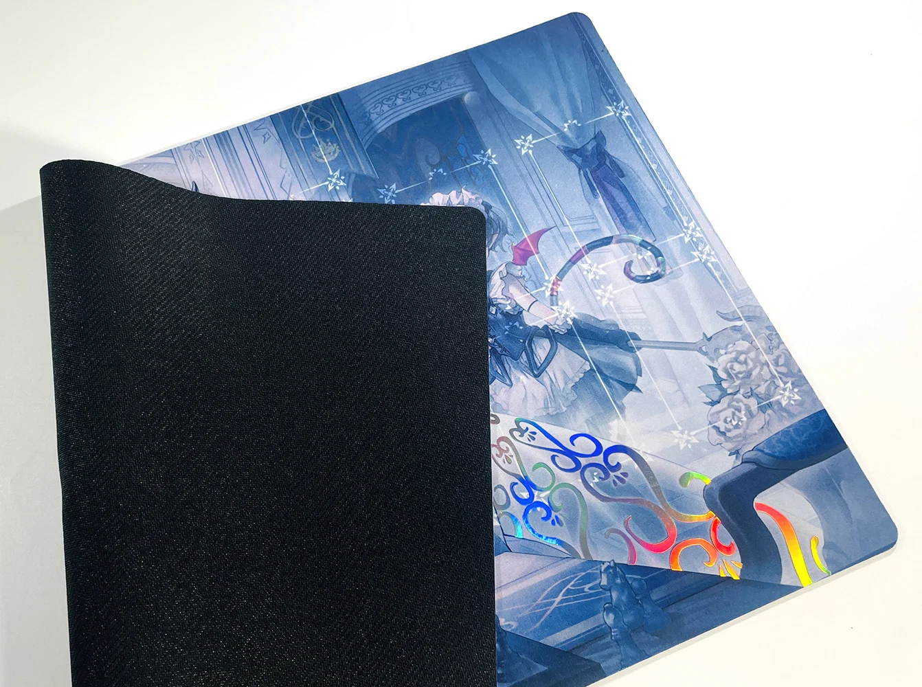 Голографический игровой коврик с невышитыми краями YGO labmarket of The Silver Castle