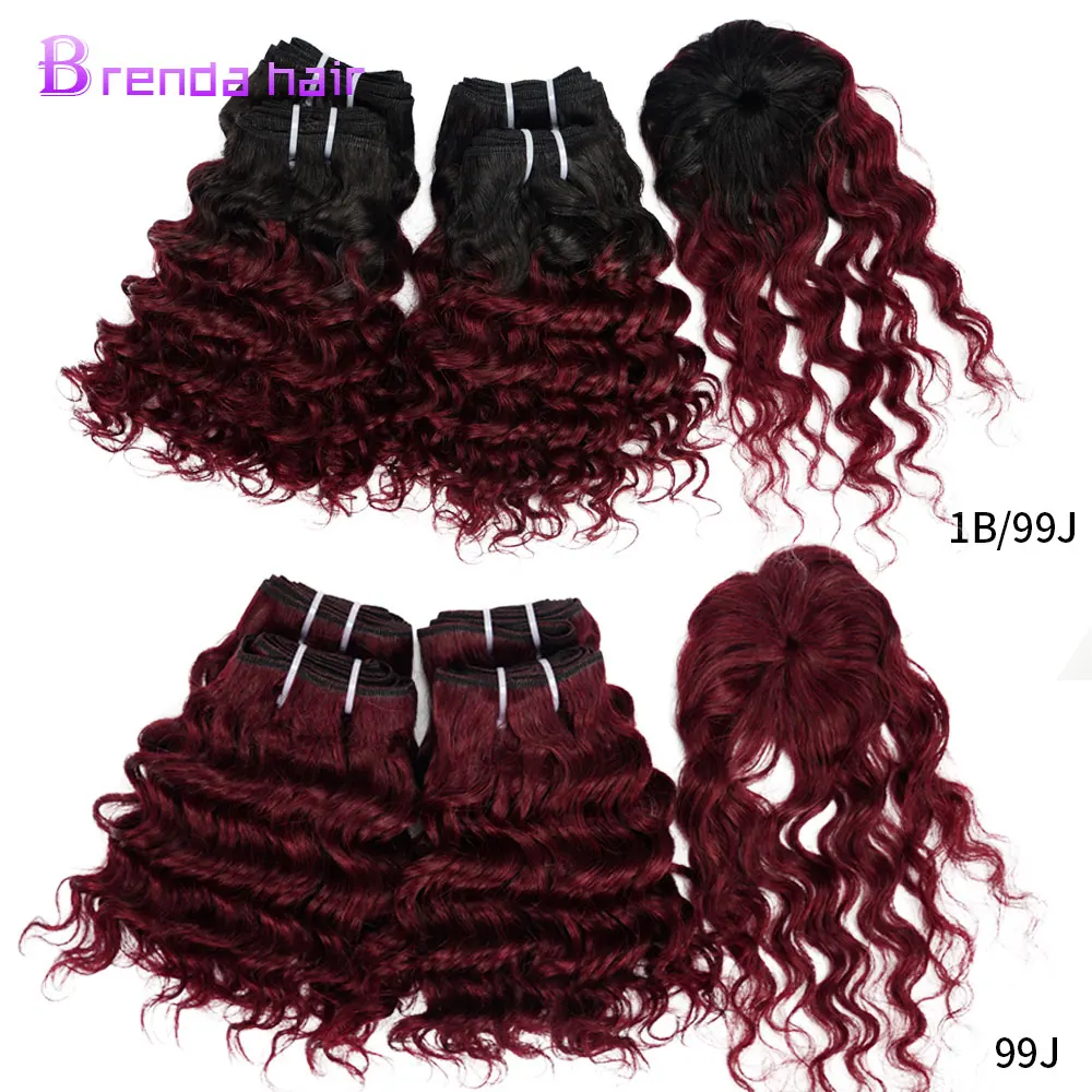 Дешевые оптовая продажа короткие глубокие волны 4 пучка бразильские 100% Реми