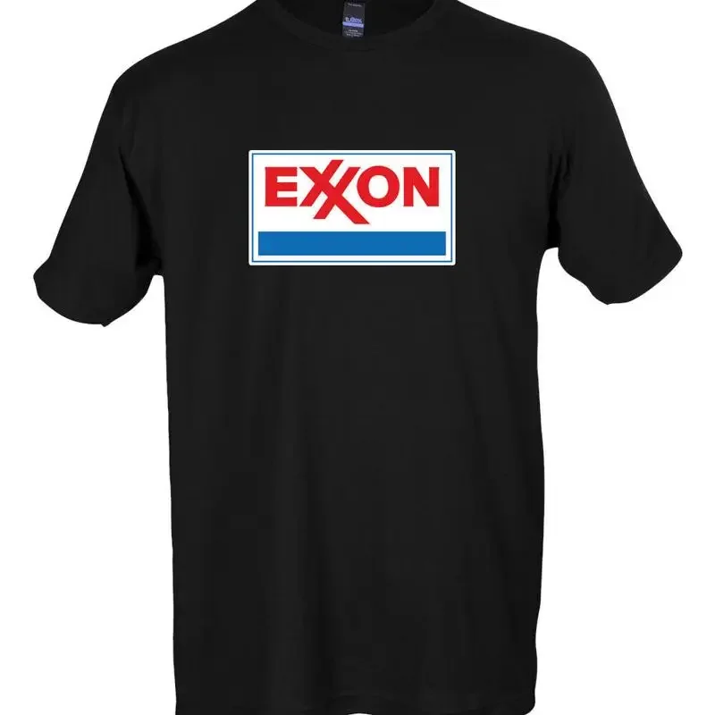 Фото Футболка с основным логотипом Exxon Oil, 6 размеров, S-5XL, быстрая доставка №1