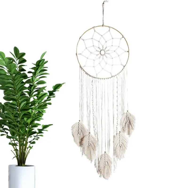 

Bohemian Dream Catcher Tapestry Handwoven Soft Wall Hanging Tassel Macrame Pendant Home Bedroom Decoration Dreamcatcher