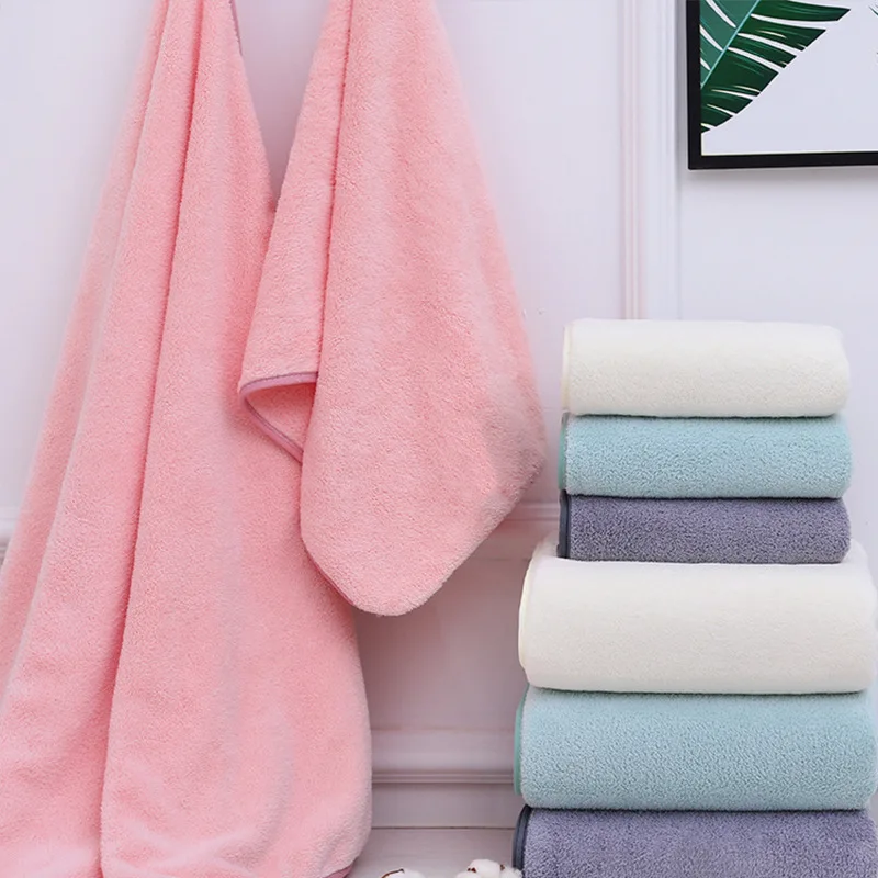 Three-Piece Coral Fleece Towel Bath Soft Absorbent Easy-to-Wash Easy-to-Dry 2 Towels +1 |